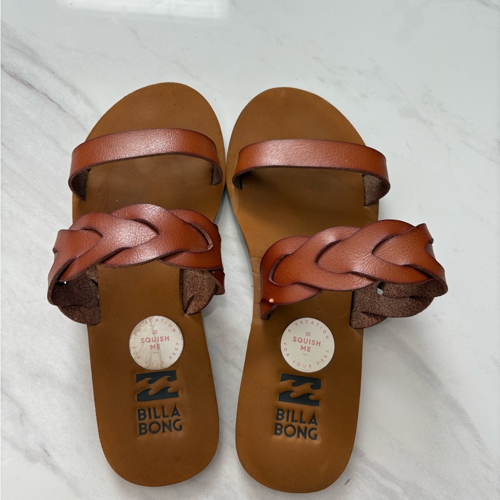 Billabong Women's Tan Braided Sandals
